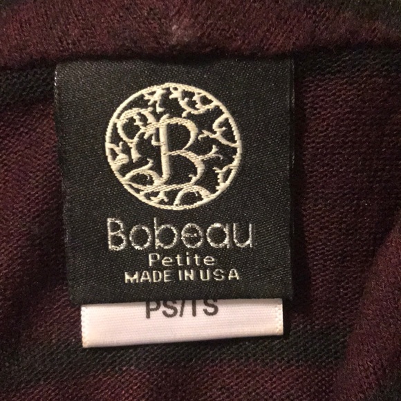 Bobeau wine/black sweater - Picture 5 of 6